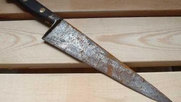 cuchillo oxidado