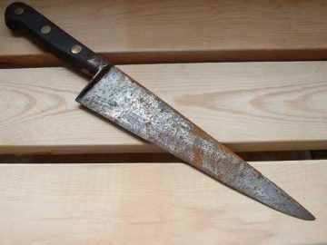 cuchillo oxidado