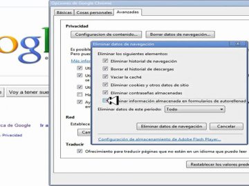 como limpiar chache google chrome